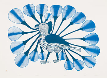 Owl in Blue par Kenojuak Ashevak