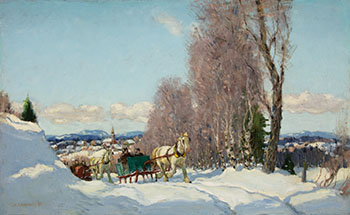 Winter, Melbourne, Quebec par Frederick Simpson Coburn