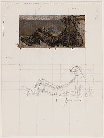 Study for Dog and Priest by Alexander Colville