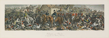 Wellington & Blucher meeting after the Battle of Waterloo by After Daniel Maclise