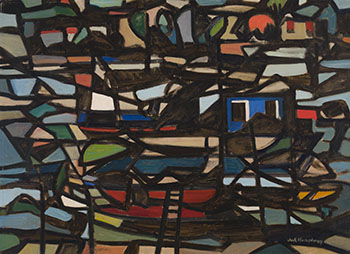 Landscape Based on Black (Billancourt-St. Cloud) by Jack Weldon Humphrey