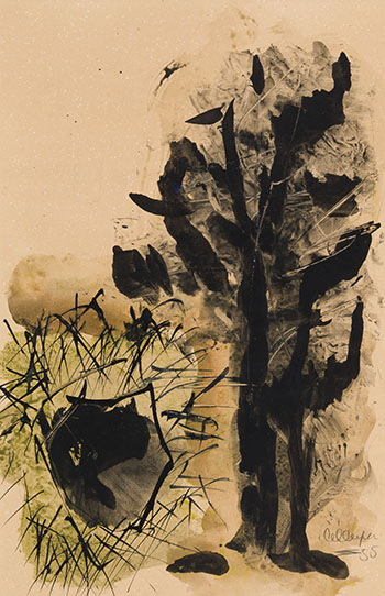 Untitled (Tree in Landscape) by George Edmund Alleyn
