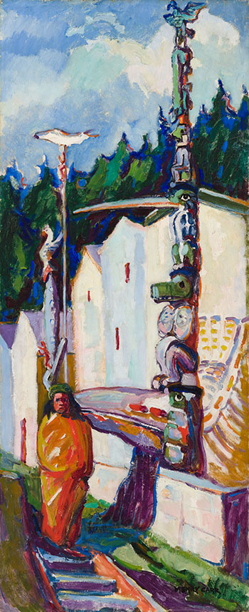 Alert Bay (Indian in Yellow Blanket) by Emily Carr