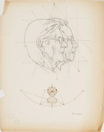 Study for Governor General's Medal - Profile (AC00617) by Alexander Colville