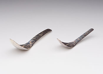 Two Butterfly Design Spoons by Robert Charles Davidson