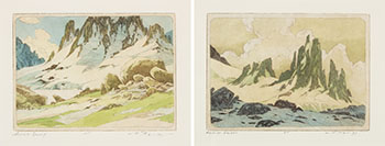 Set of Two Prints par Werner R. Plangg