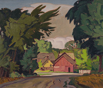 Street in Bobcaygeon by Alfred Joseph (A.J.) Casson