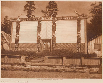 A House-Front - Awaitlala by Edward Sherriff Curtis
