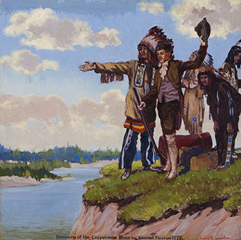Discovery of the Coppermine River by Samuel Hearne by Frank Hans (Franz) Johnston