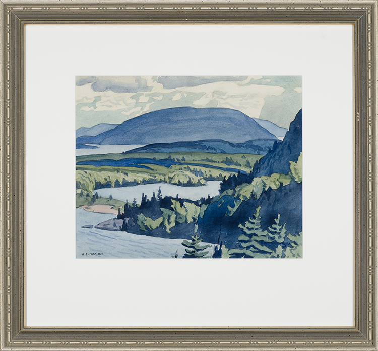 In the Cloche Hills, Looking Towards Quartz Rock, McGregor Bay and Baie Fine by Alfred Joseph (A.J.) Casson