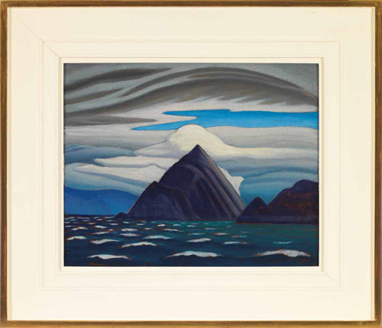 Morin Island, Eclipse Sound, North Baffin Island, Arctic Painting XXXVI par Lawren Stewart Harris