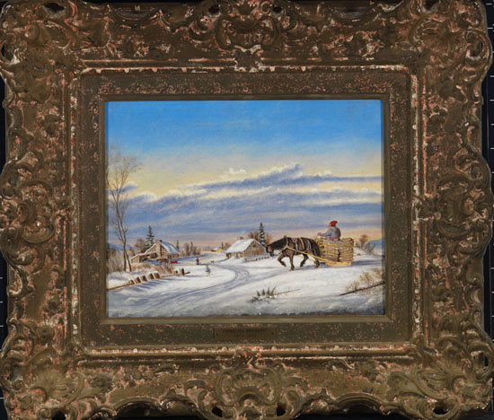 Habitant Farm in Winter by Attributed to Cornelius David Krieghoff