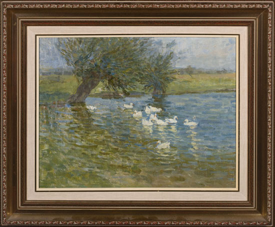 Ducks on a Pond by Helen Galloway McNicoll
