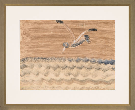 Brown Bird Brown Sea par Milton Avery