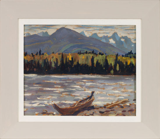 The Skeena River, BC / Autumn Landscape (verso) by Alexander Young (A.Y.) Jackson
