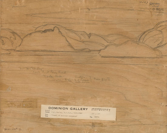 Sketch of British Columbia Coast par Frederick Horsman Varley