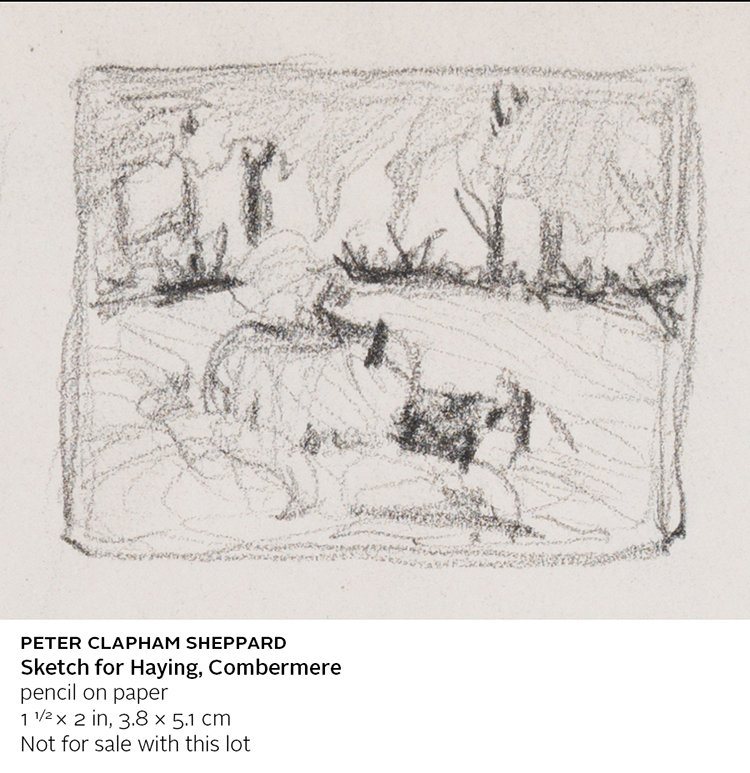 Haying, Combermere par Peter Clapham Sheppard