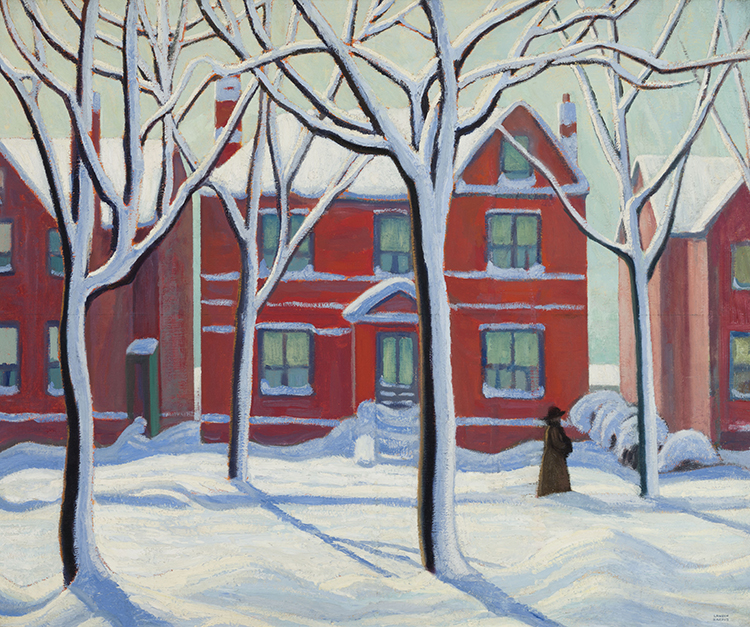 House in the Ward, Winter, City Painting No. 1 par Lawren Stewart Harris
