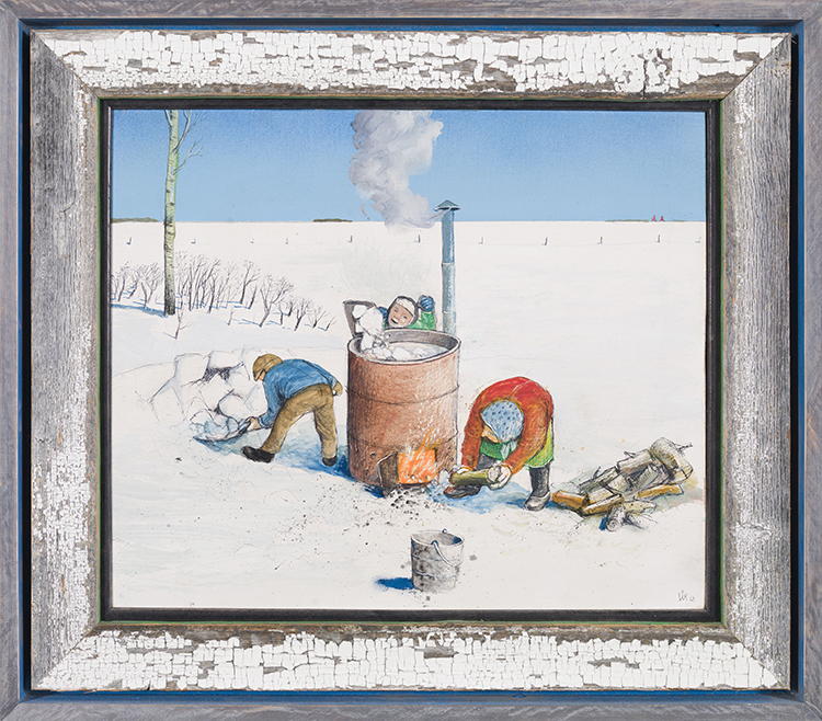 Making Laundry Water in Saskatchewan, Winter par William Kurelek