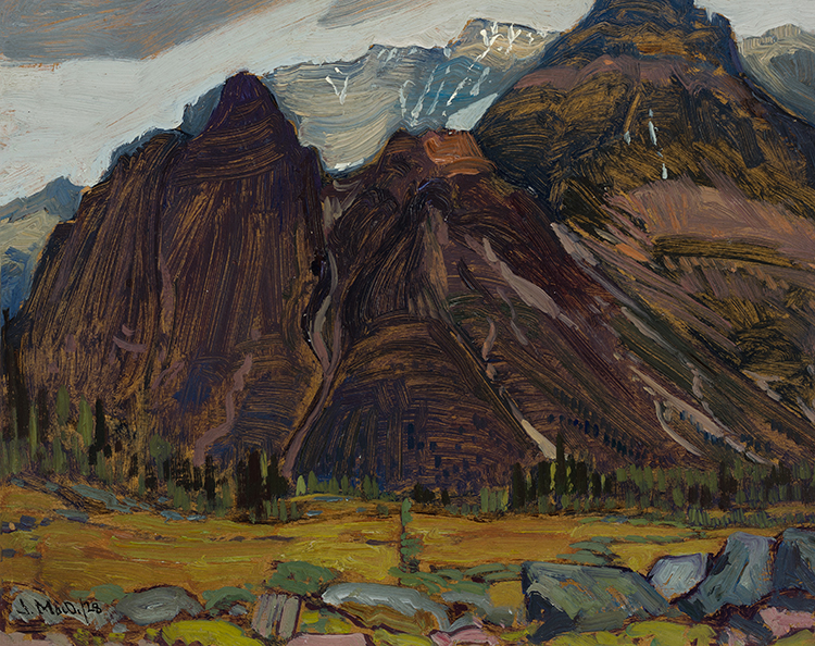 Wiwaxy Peaks, Lake O'Hara Camp par James Edward Hervey (J.E.H.) MacDonald