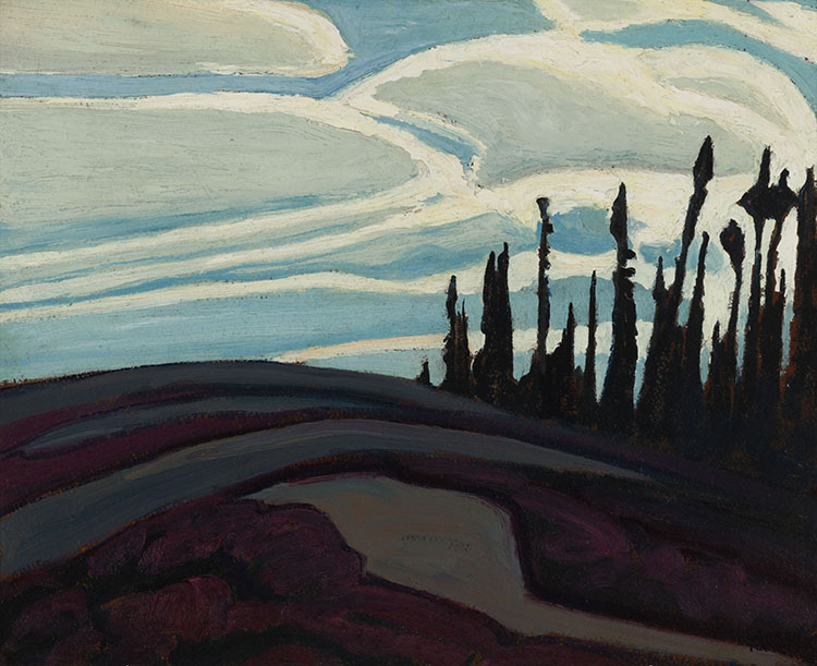 Near Lake Superior—Rock, Spruce and Clouds by Lawren Stewart Harris