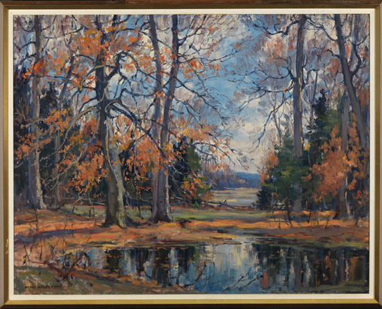 Fall Landscape by Manly Edward MacDonald