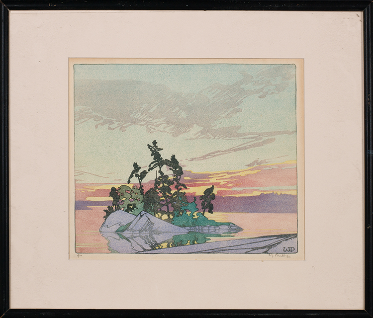Sunset, Lake of the Woods by Walter Joseph (W.J.) Phillips