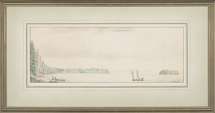 Near Thunder Cape, with a View of Pie Island, Lake Superior, Port Arthur District by William Armstrong