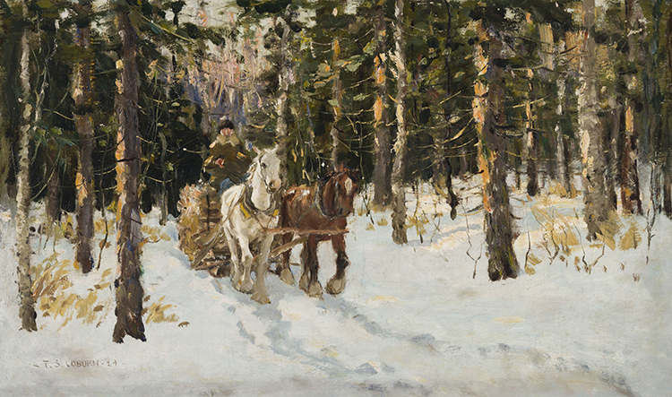 Logging, Winter par Frederick Simpson Coburn