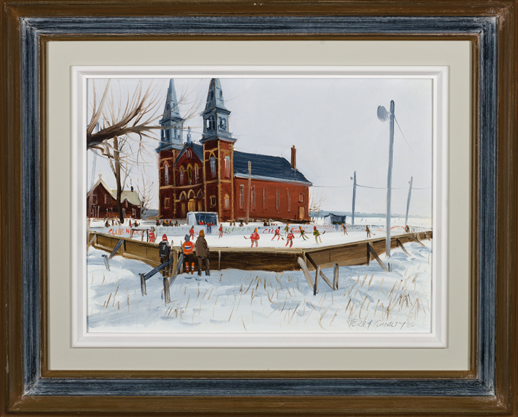 Village Skating Rink by Terry Tomalty