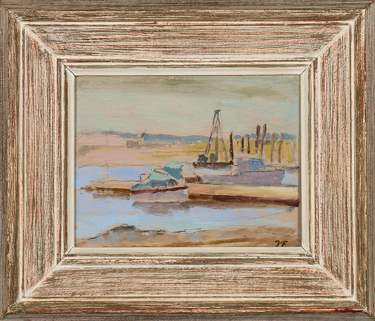 Harbour in Provence by John Richard Fox