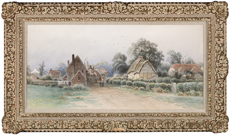 The Village of Shottery par Frederick Arthur Verner