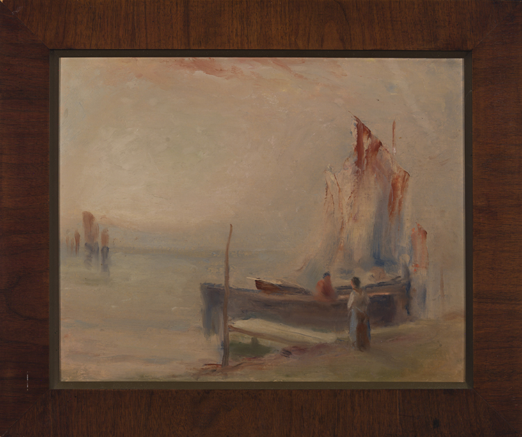 Boat at Dock by John A. Hammond