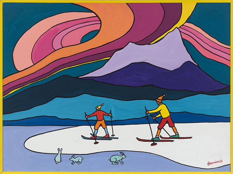 Cross Country Skiing by Ted Harrison