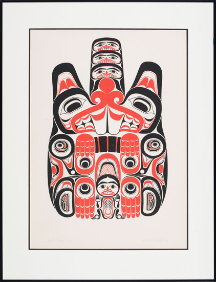Haida Beaver Tsing par William Ronald (Bill) Reid