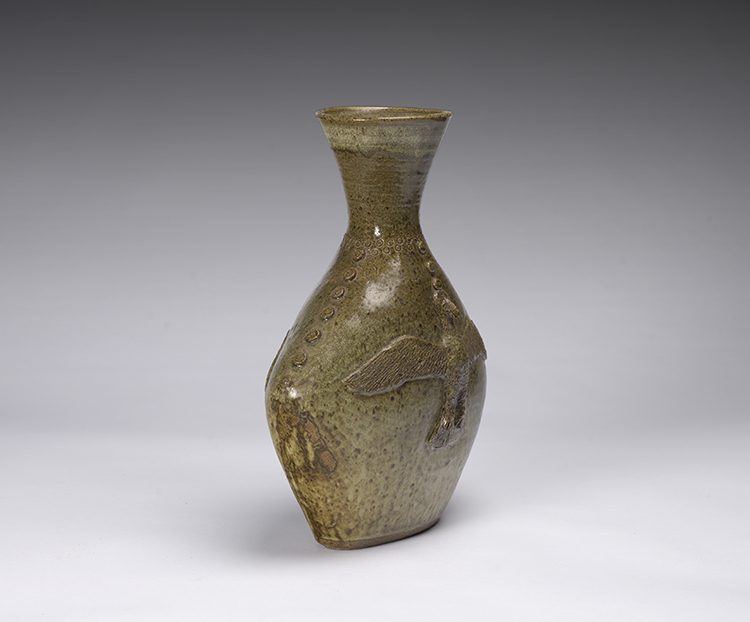 Vase Decorated to Both Sides with Raven by Donat Anawak