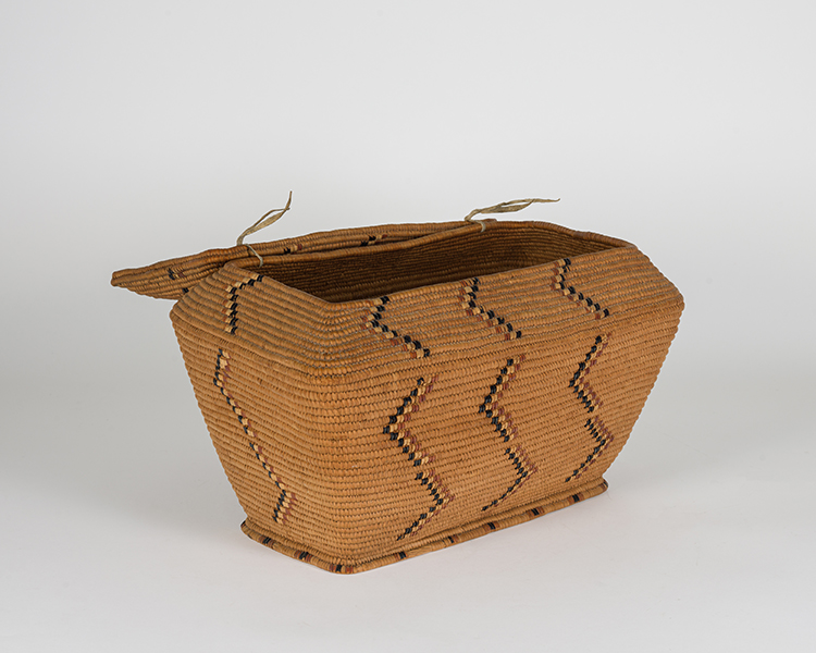 Salish Lidded Basket by Unidentified Salish