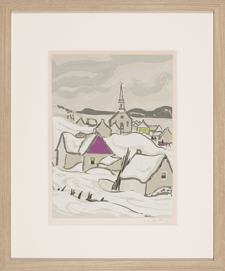 Quebec Village in Winter by Alexander Young (A.Y.) Jackson