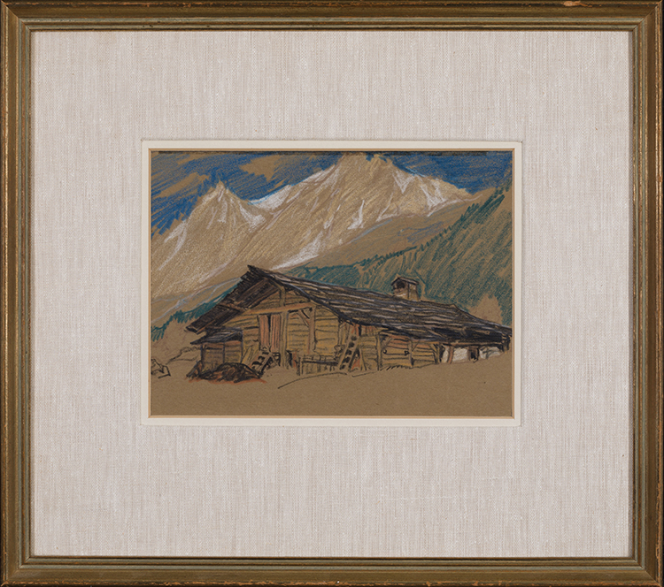 Chalet in the Swiss Alps par Clarence Alphonse Gagnon