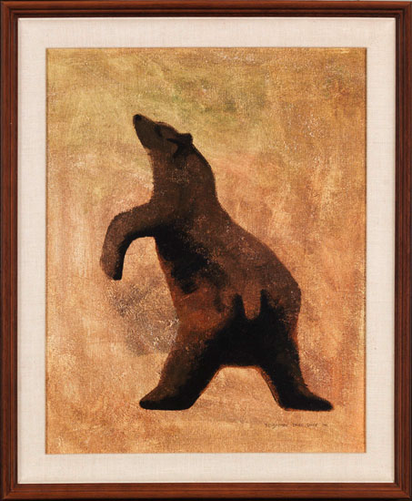 Bear / Untitled (verso) par Benjamin Chee Chee