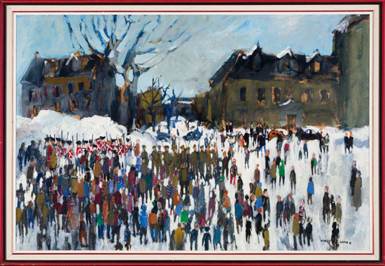 March on Quebec par Molly Joan Lamb Bobak