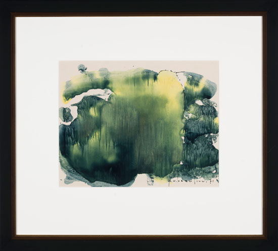 Untitled (Green abstract) by Paul Vanier Beaulieu