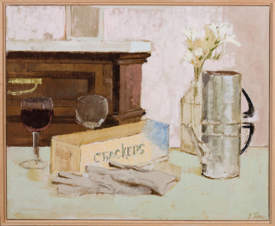 Still Life with Gloves and Coffee Pot par John Richard Fox