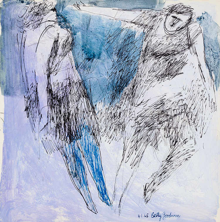 Untitled (Two Figures) par Betty Roodish Goodwin