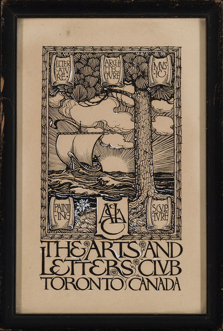 A Design for The Arts & Letters Club by James Edward Hervey (J.E.H.) MacDonald