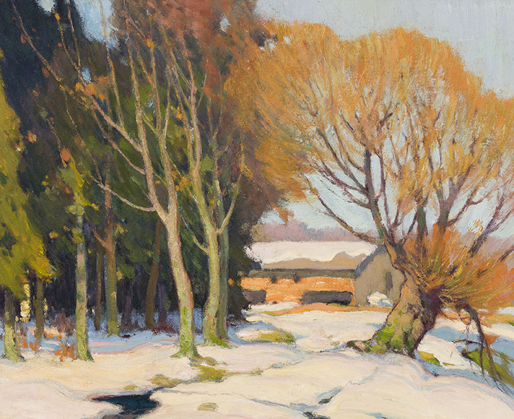Winter Landscape by John William (J.W.) Beatty