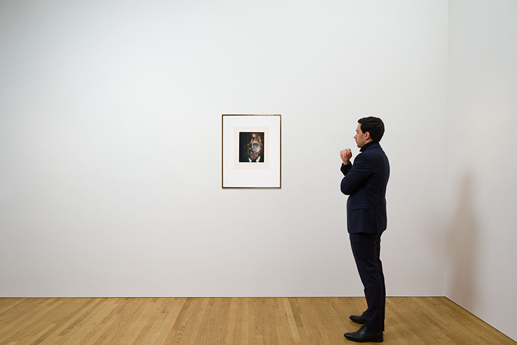 Untitled (Portrait of Michel Leiris, from Requiem pour la Fin des Temps) par Francis Bacon