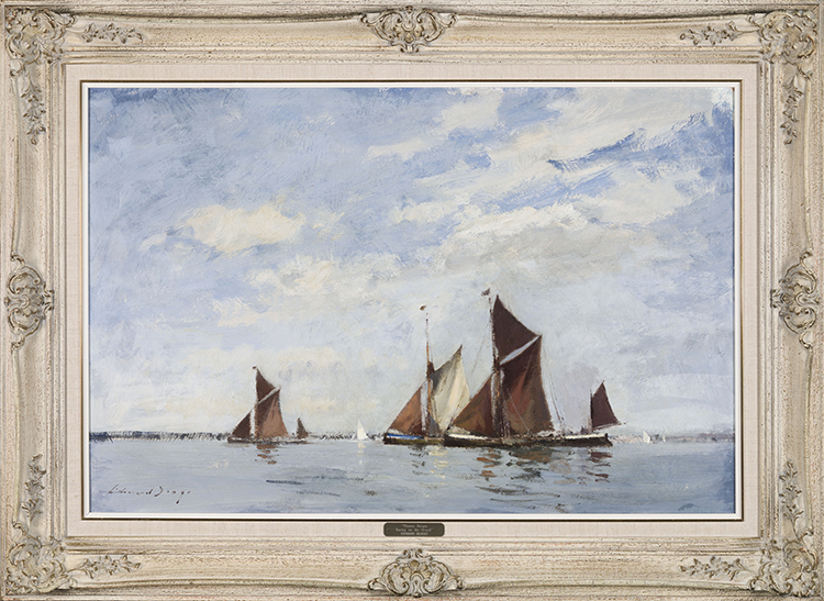 Thames Barges Racing on the Orwell by Edward Seago