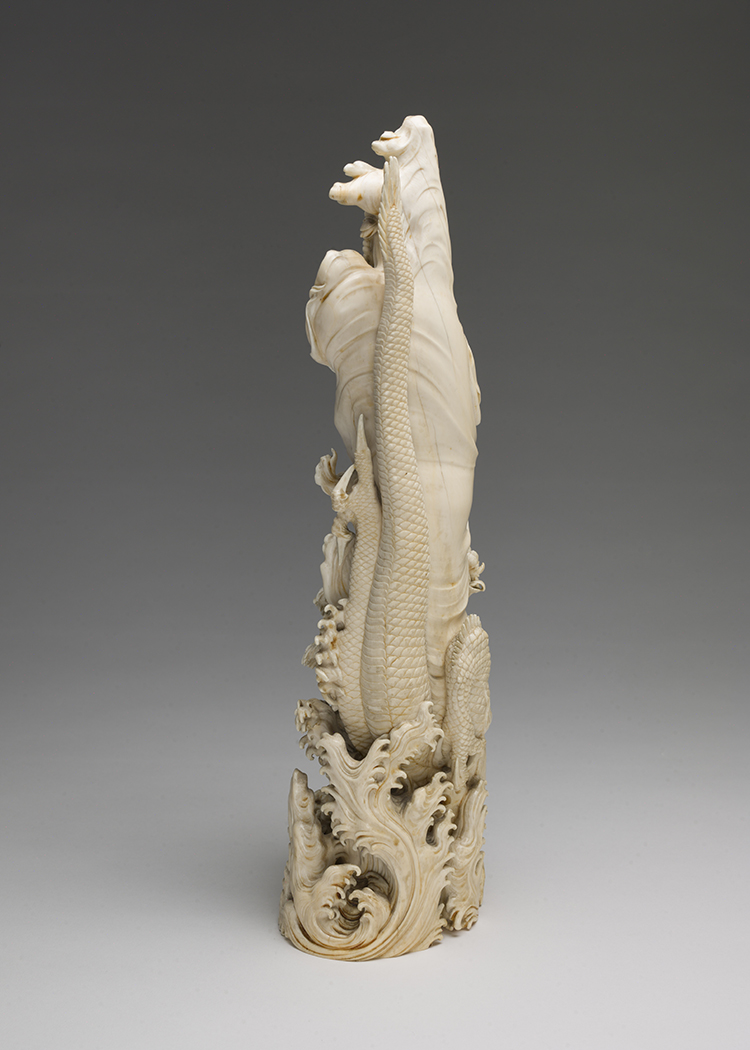 A Magnificent Japanese Ivory Carved Okimono of Kannon, Tokyo School, Meiji Period, Circa 1905 by  Japanese Art