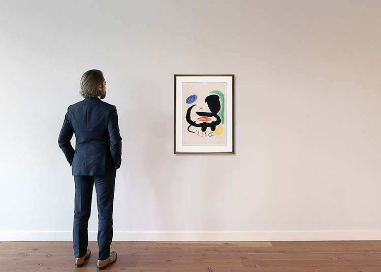 Poster for the exhibition "Miró" at Sala Pelaires, Palma de Majorca par Joan Miró